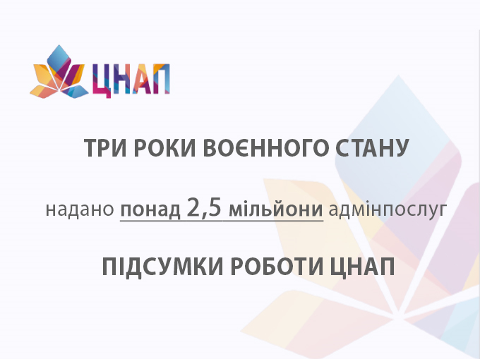 Три роки воєнного стану: підсумки роботи ЦНАП