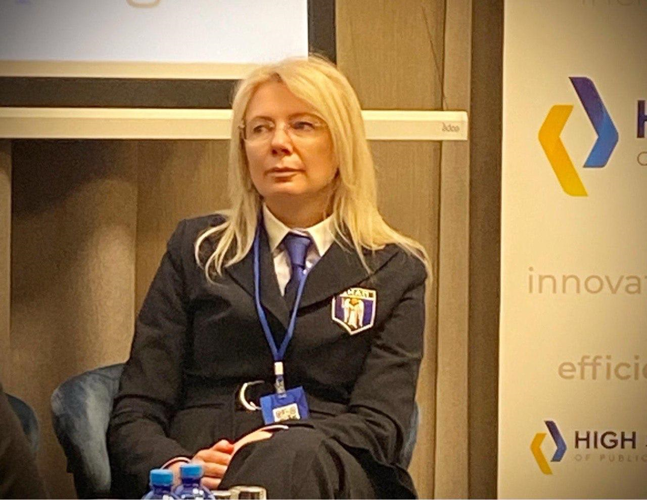 Директор ЦНАП м. Києва Наталія Шамрай виступає на конференції про перехідне правосуддя