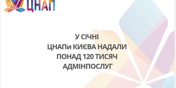 Статистика за січень понад 120 тисяч послуг